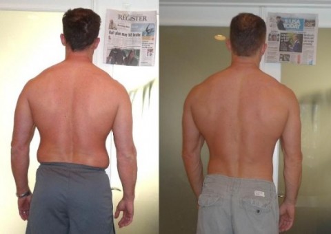 Mike's Adonis Index Transformation Back Pictures