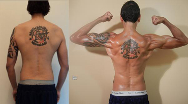 Brad B Adonis Index Transformation Back