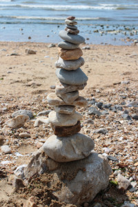 These days, I liken a busy life like a well-stacked pile of pebbles.